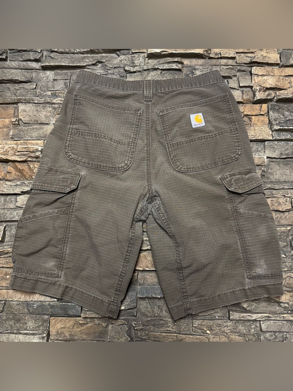 Carhartt Force Ripstop Cargo Shorts Mens 30 Gray Relaxed Fit Work 103543-217